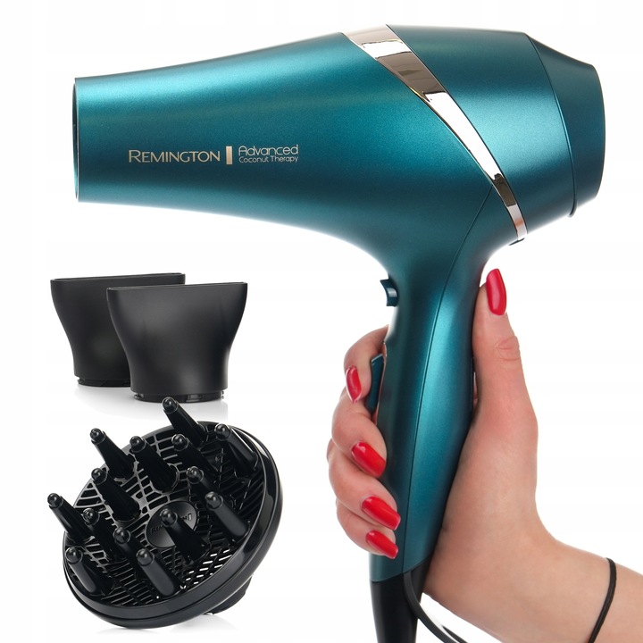 SUSZARKA DO WŁOSÓW REMINGTON Z JONIZACJĄ UV + DYFUZOR SENSOR SILNIK