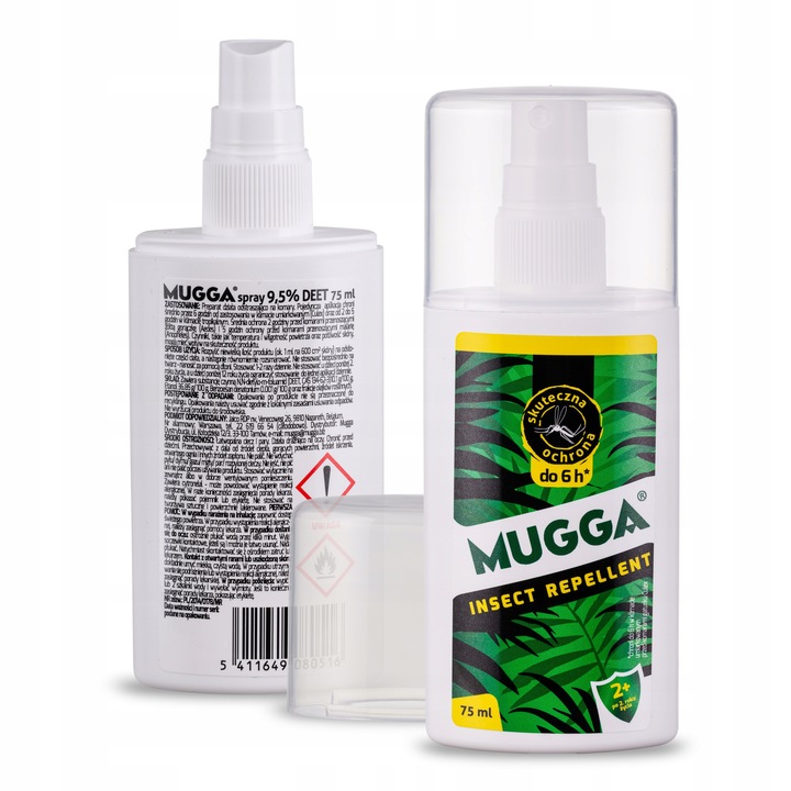 MUGGA SPRAY 9,5% DEET NA KOMARY I KLESZCZE dzieci