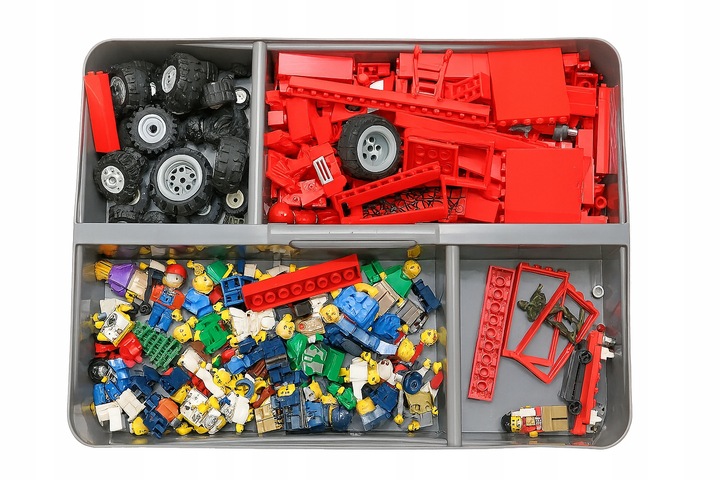 Pojemnik 15,5 l pudełko na klocki lego przezroczysty organizer z