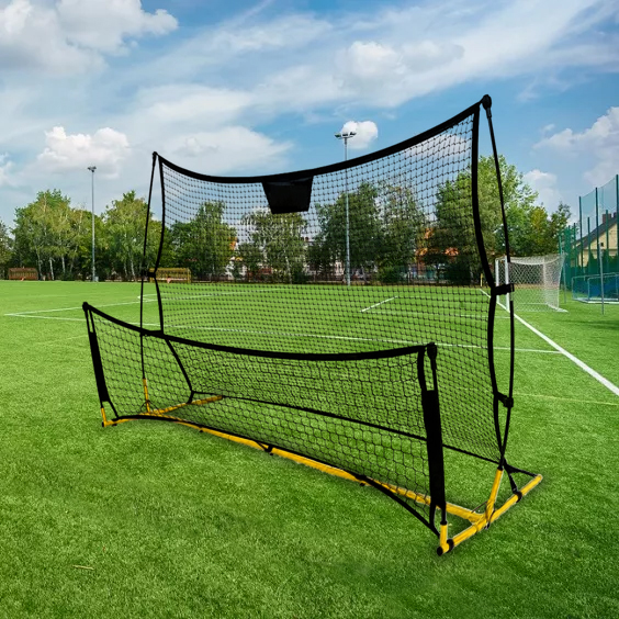 Rebounder trenażer piłkarski dwustronny bramka rama treningowa 220x110