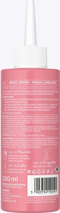 NEBOA Woda lamelarna do włosów Water Express Effect 200ml