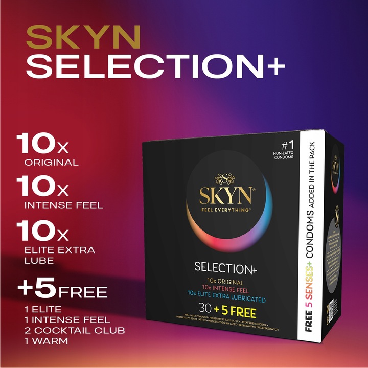 Prezerwatywy SKYN SELECTION SENSES 35szt. mix Intense Feel Original Elite