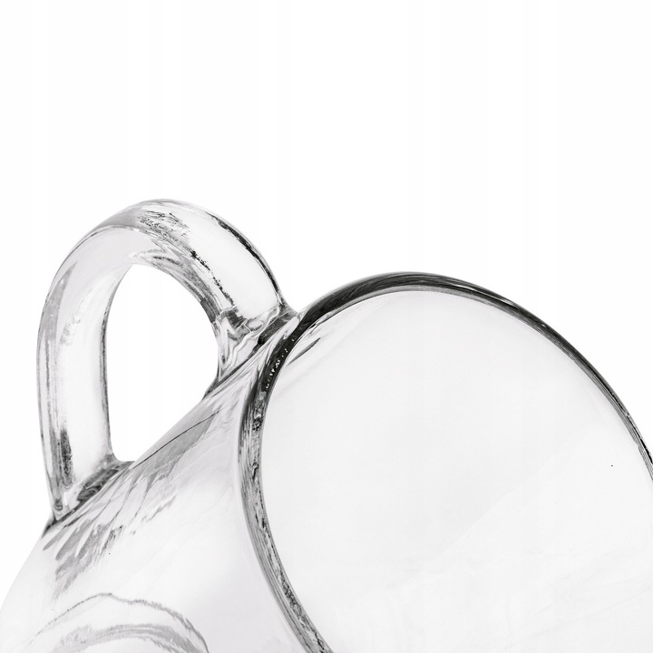 SZKLANKI do KAWY KUBEK z Uchem WYSOKIE Szklane Tadar Latte Mocha 6x300 ml