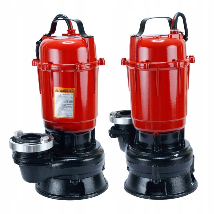 POMPA DO SZAMBA Z ROZDRABNIACZEM WODY BRUDNEJ CZYSTEJ WĄŻ 30M BLACK