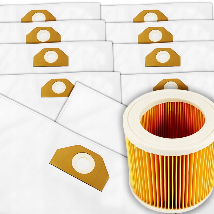 10x WORKI FILTR DO ODKURZACZA KARCHER WD3 SE4001 WD2 PLUS KWD V-17 V-15 V12