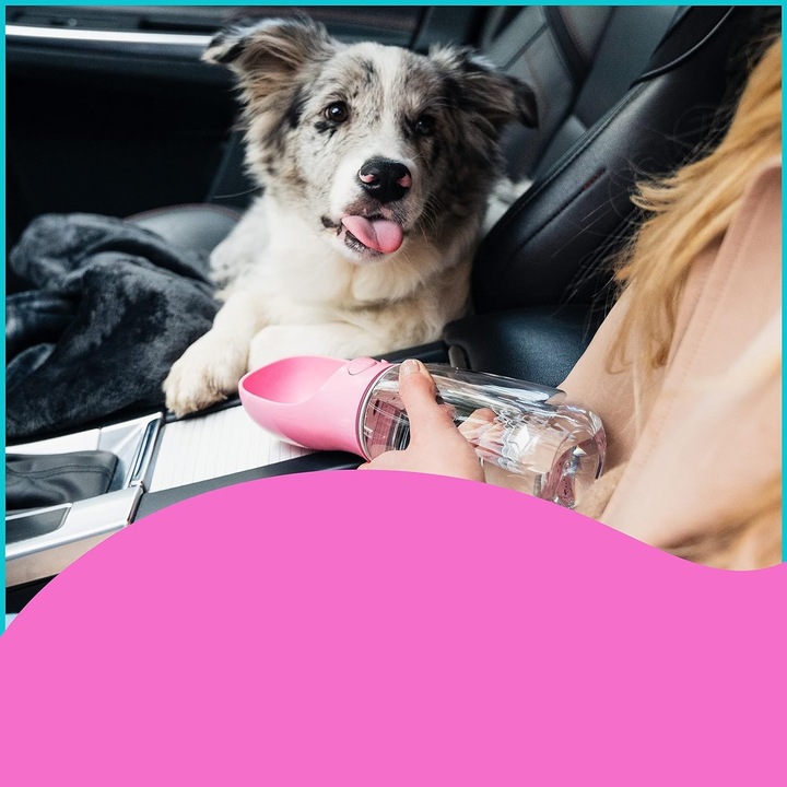 Butelka na wodę dla psa poidło do picia z dozownikiem 550 ml