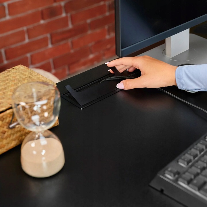 Biurko Narożne Elektryczne Regulowane Gamingowe Regulacja Wysokości