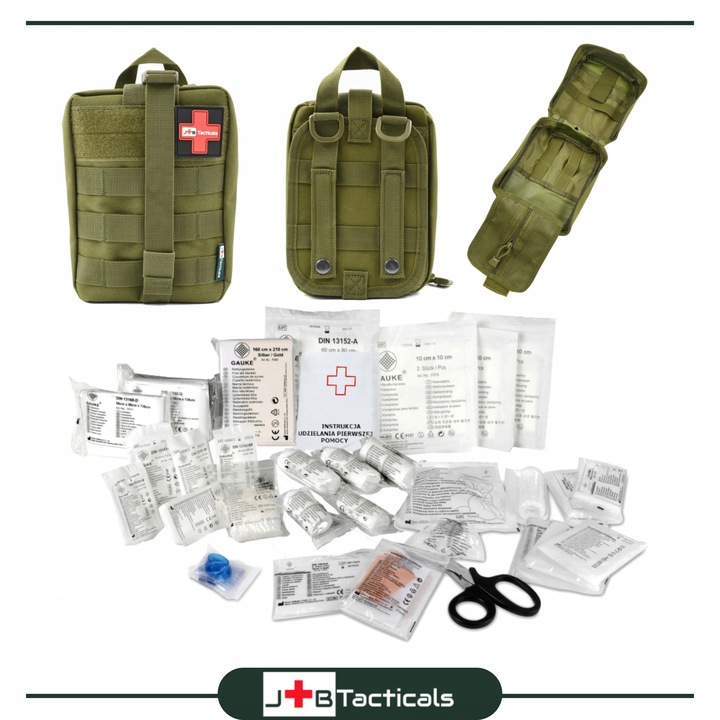 Torba taktyczna apteczka pierwszej pomocy z wyposażeniem 84 elementów IFAK