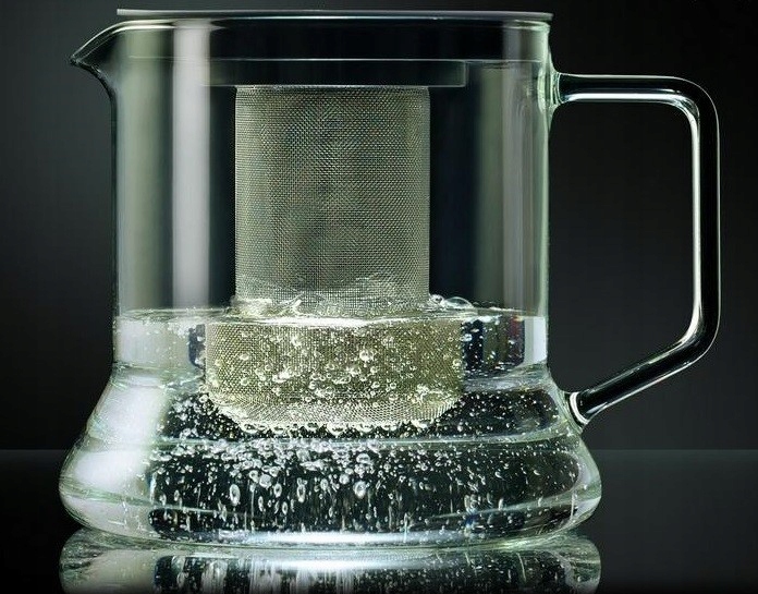 DZBANEK 1,8L z zaparzaczem SZKLANY do herbaty ziół