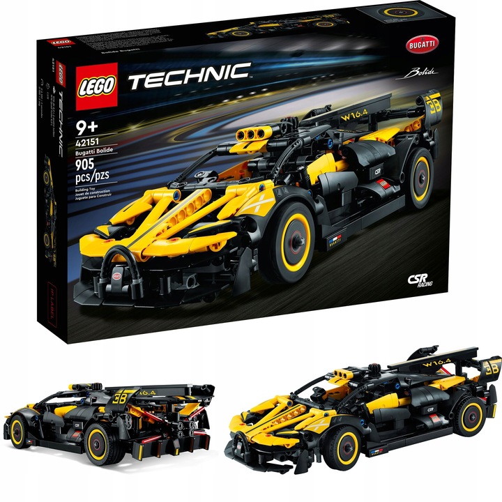 LEGO TECHNIC BUGATTI BOLIDE 42151 SAMOCHÓD WYŚCIGOWY LEGO ZESTAW PREZENTOWY