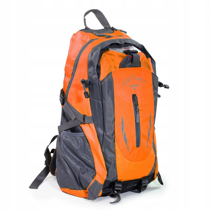 PLECAK TURYSTYCZNY 40L PODRÓŻNY TREKKINGOWY WYCIECZKOWY W GÓRY POMARAŃCZOWY