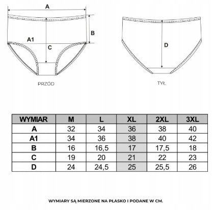 3x Majtki Damskie Figi Maxi Bikini Bawełniane Wysoki Stan w Paski Moraj XL
