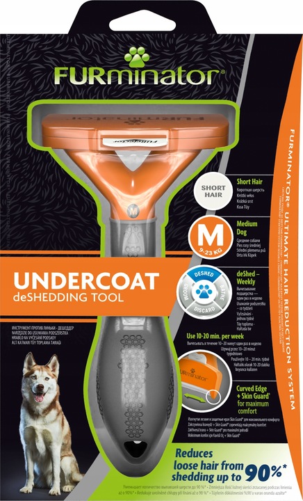 FURminator dla psów średnich sierść krótka M
