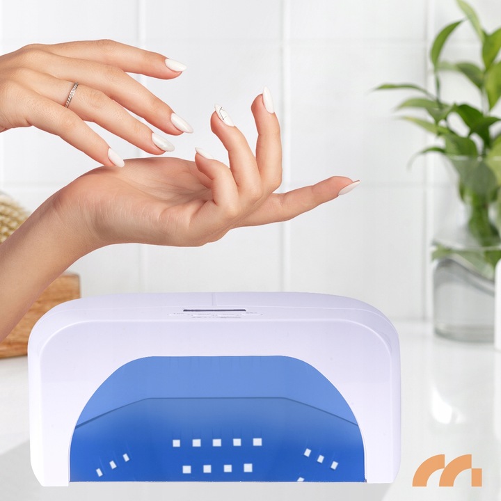 LAMPA DO PAZNOKCI UV DUAL LED DO HYBRYD ŻELI MANICURE PEDICURE 268W LUSTRO