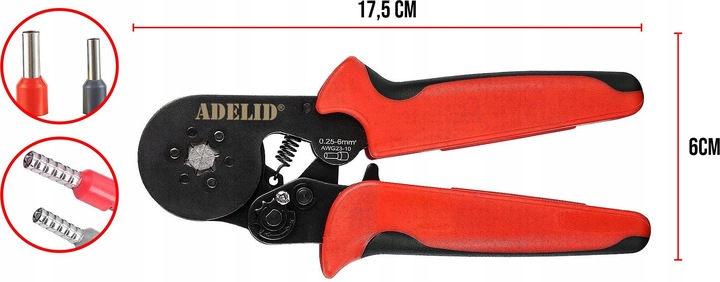 ZACISKARKA PRASKA TULEJEK DO KABLI SZEŚCIOKĄTNA