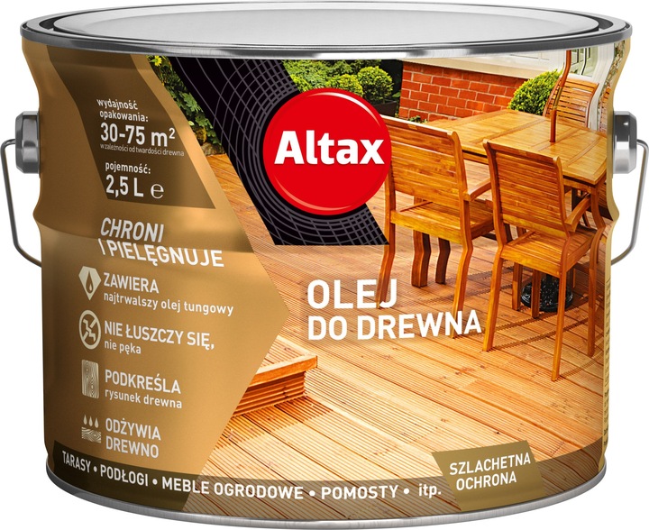 ALTAX OLEJ DO DREWNA KASZTAN 2,5L