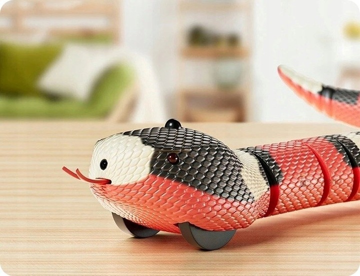 WĄŻ RUCHOMY USB ZABAWKA DLA KOTA INTERAKTYWNA