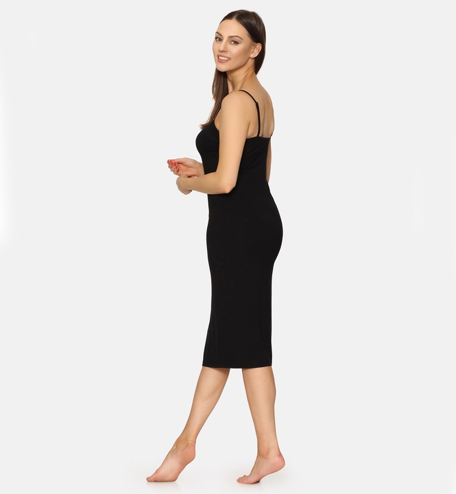 Halka pod sukienkę długa koszula nocna sukienka MS10-402 Czarny XXL