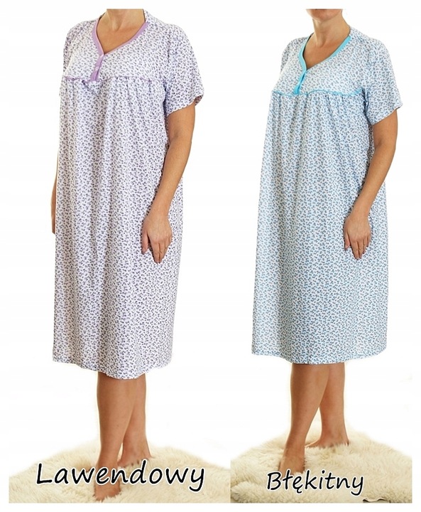 Koszula nocna wygodna PIŻAMA bawełna ELA MEGA PLUS SIZE