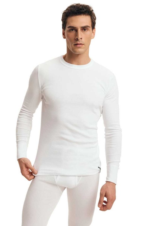 Podkoszulka z długim rękawem 100 % bawełna 2149 biała L