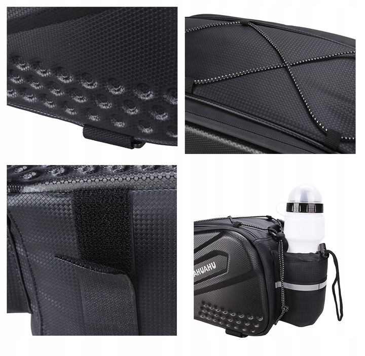 SAKWA ROWEROWA TORBA NA BAGAŻNIK ROWER ODBLASKOWA KUFER POJEMNA USZTYWNIANA