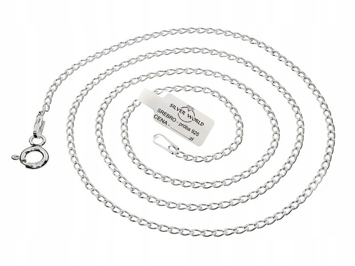 ŁAŃCUSZEK SREBRNY MĘSKI 925 ELEGANCKA KLASYCZNA PANCERKA 2 MM PEŁNY SREBRO