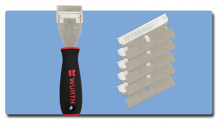 Skrobak do Szyb Farb Silikonu dodatkowe ostrza 6sz