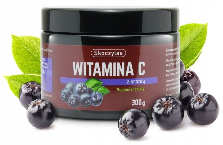 SKOCZYLAS WITAMINA C z ARONIĄ w proszku 300g