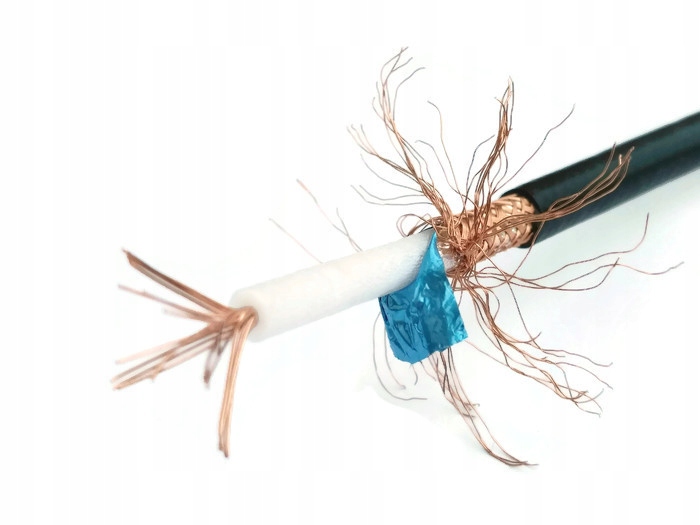 Kabel H155 50Ohm 4 m + wtyki UC1 skaner, CB , HF