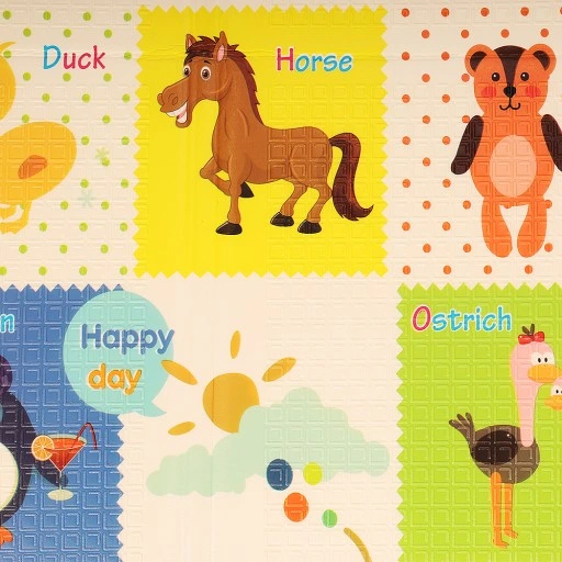 MATA EDUKACYJNA DLA NIEMOWLĄT INTERAKTYWNA PIANKOWA DWUSTRONNA 200X180 XPE