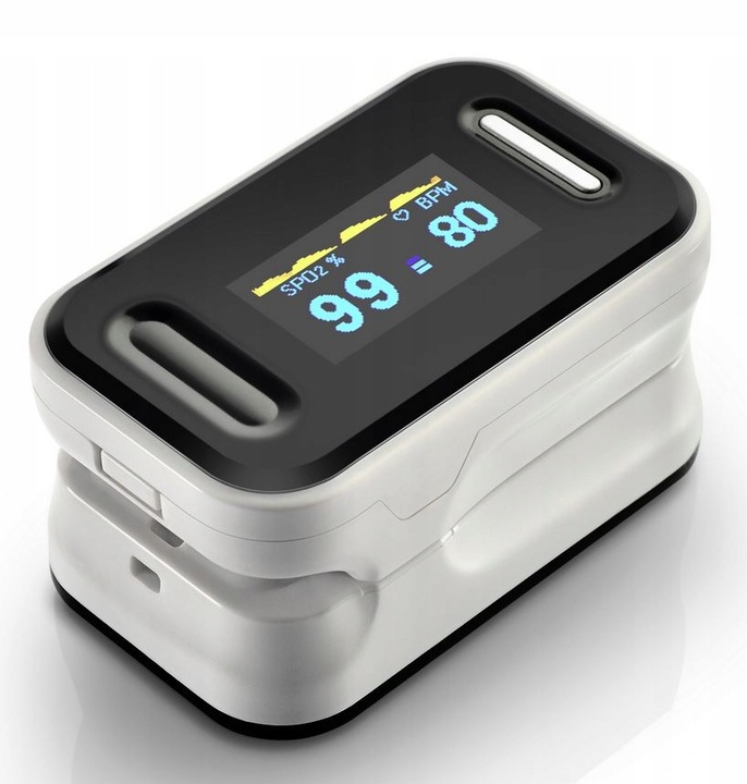 MEDYCZNY PULSOKSYMETR NAPALCOWY PULSOMETR OLED WYŚWIETLACZ POMIAR