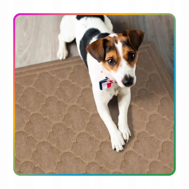 Wycieraczka Pod Drzwi Tekstylna 60x90 Beżowa 3D Duża Wejściowa