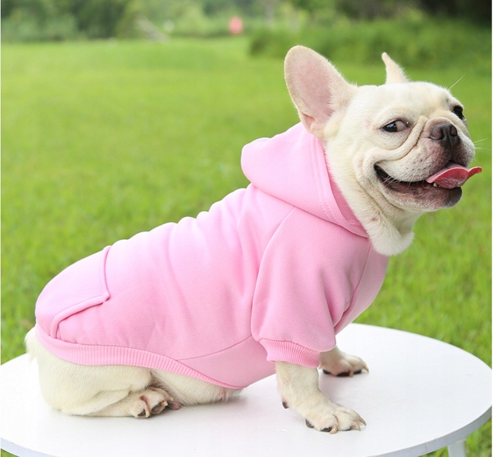 UBRANIE DLA PSA KOTA BLUZA Z KAPTUREM RÓŻOWA XS