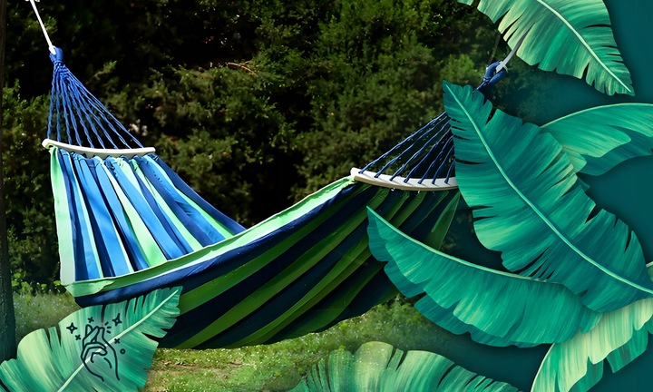 HAMAK OGRODOWY 2 OSOBOWY HUŚTAWKA XXL MOCNY WZMOCNIONY PAŁĄK DUŻY +