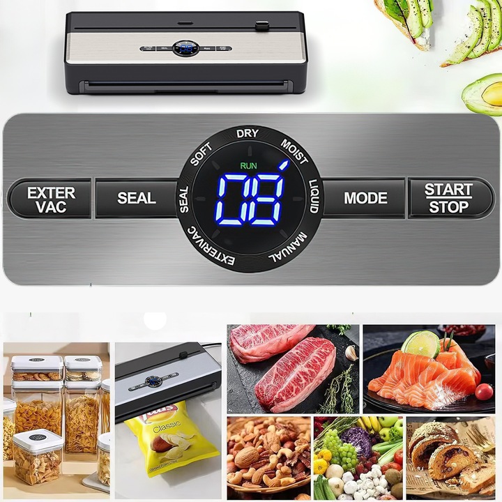 ZGRZEWARKA PRÓŻNIOWA PAKOWARKA DO ŻYWNOŚCI AUTOMATYCZNA+WORKI i FOLIA