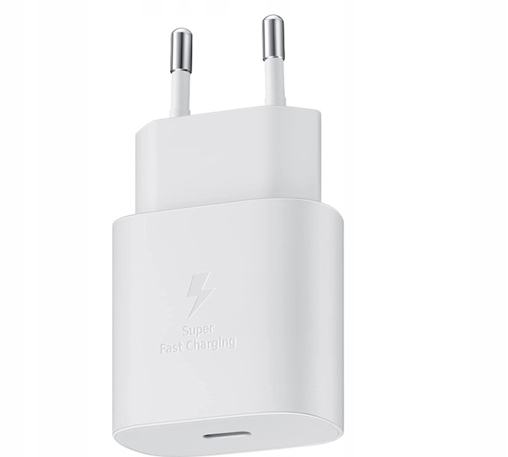 SZYBKA ŁADOWARKA SIECIOWA KOSTKA 25W + KABEL USB-C 1M