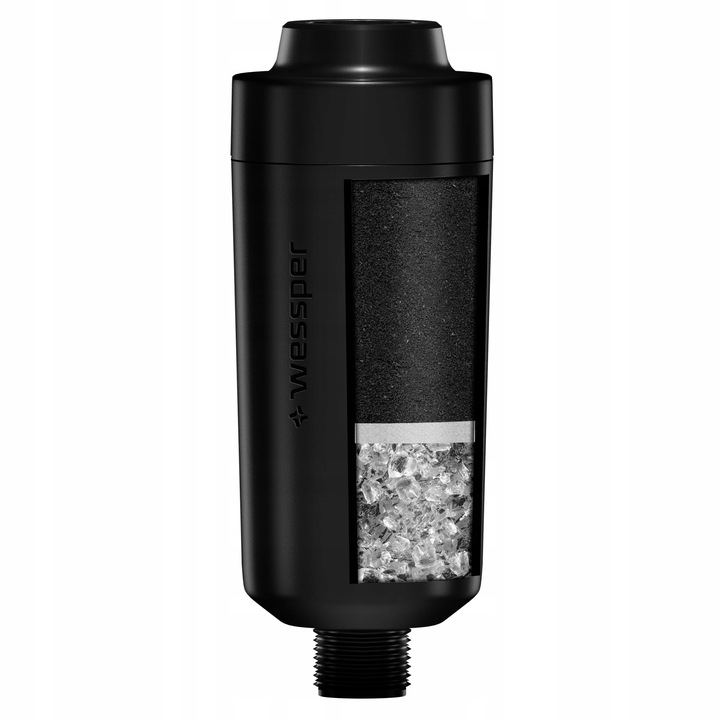 FILTR WODY prysznicowy Wessper AquaShower czarny do prysznica 7500l