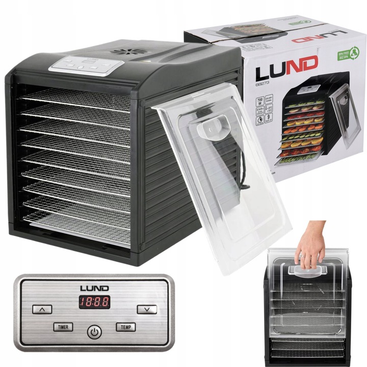 SUSZARKA SPOŻYWCZA DO GRZYBÓW WARZYW OWOCÓW ZIÓŁ 700 W