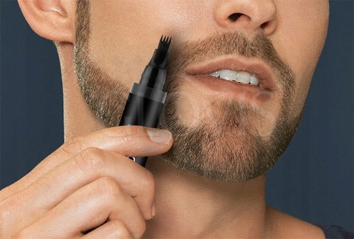 GLOVIS FILLER Zestaw do Wypełniania Zarostu Brody Marker Pisak +