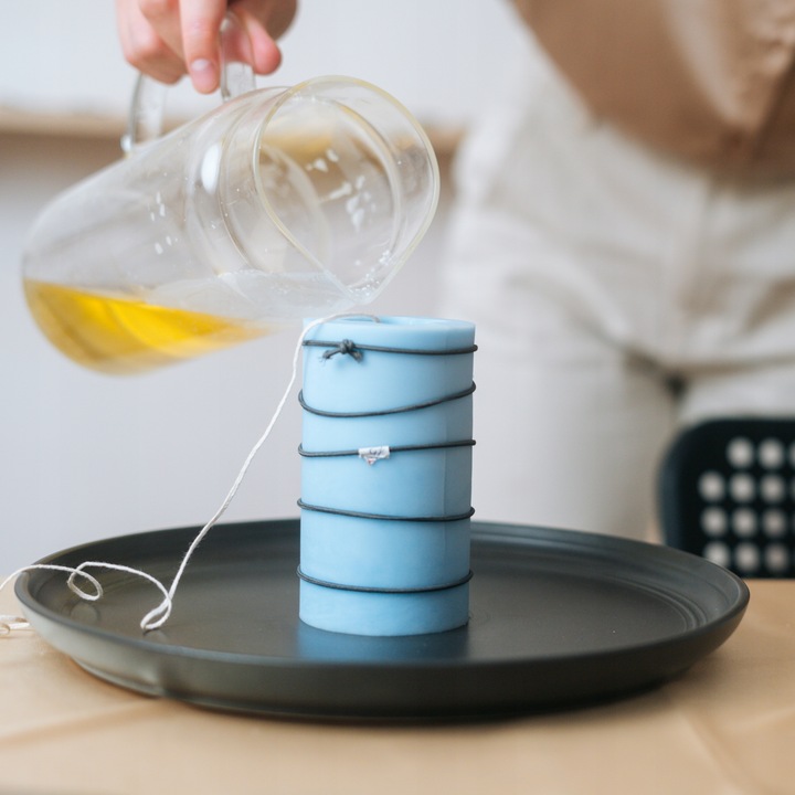 Wosk sojowy Kerasoy Pillar 4120 naturalny do świec wolnostojących 1kg