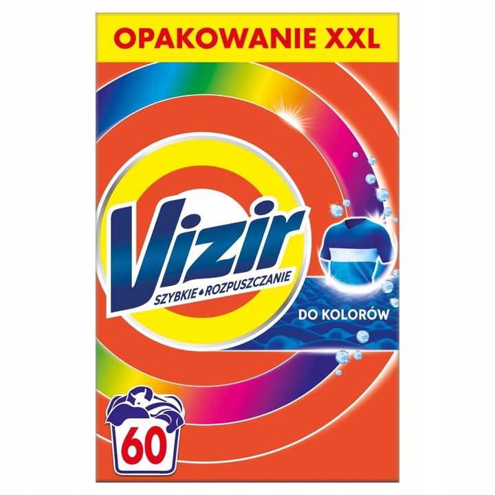 Vizir Color Proszek do prania kolorowych tkanin, 60 prań do koloru
