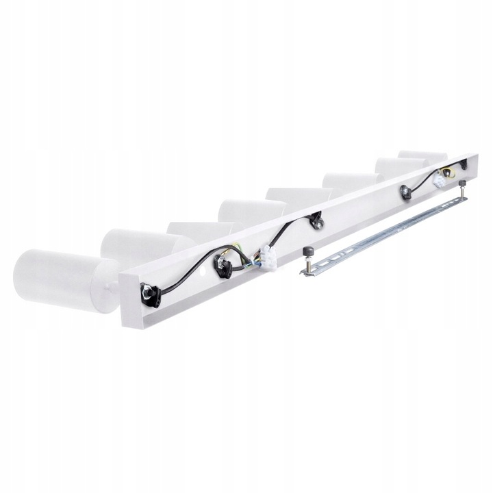 Lampa sufitowa 150 cm Natynkowa Szyna 8x GU10 LED Oprawa Tuba Spot