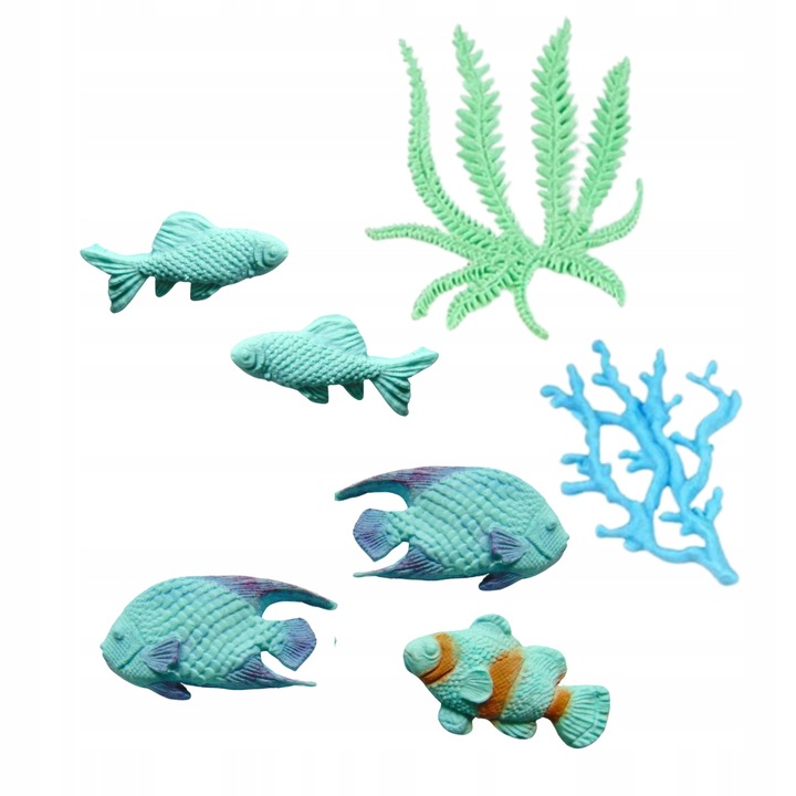 Forma silikonowa do masy cukrowej AKWARIUM Rybki