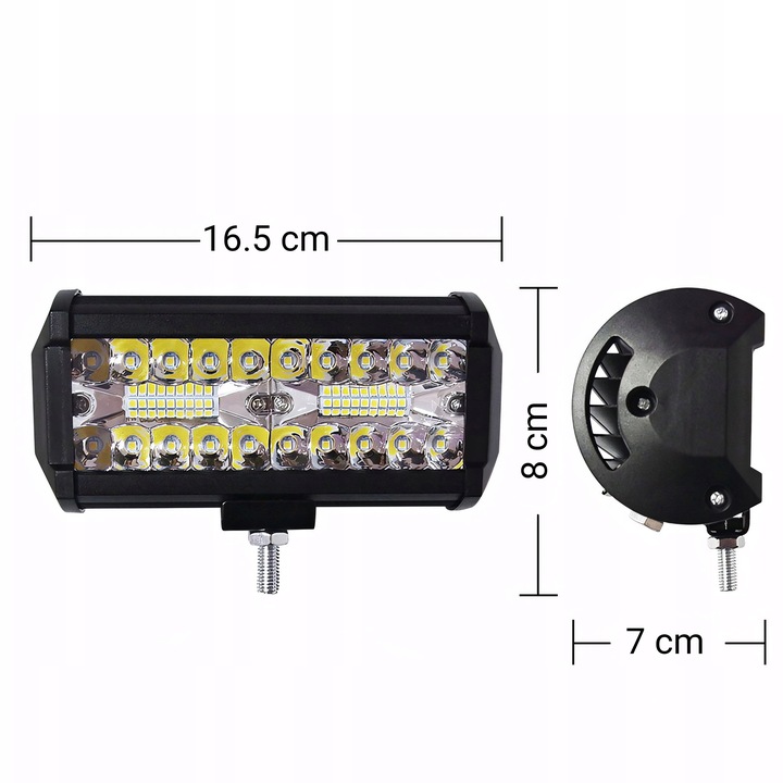 LAMPA ROBOCZA HALOGEN LED 120W SZPERACZ NAŚWIETLACZ WODOODPORNA 40 DIOD