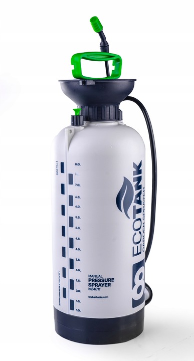 OPRYSKIWACZ CIŚNIENIOWY RĘCZNY DUŻY POJEMNOŚĆ 8L REGULACJA LANCA 98CM