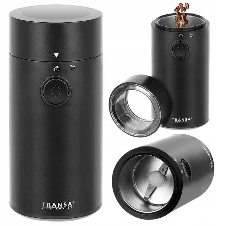 MŁYNEK do mielenia kawy elektryczny Ostrza ze stali nierdzewnej MOCNY