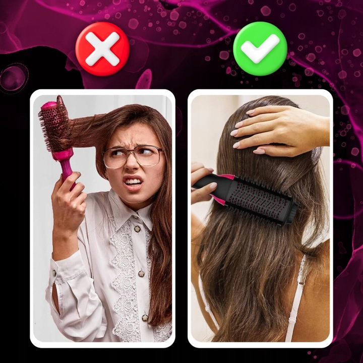 SZCZOTKA SUSZARKA 4W1 WŁOSÓW PROSTOWNICA LOKÓWKA Duża Moc 1000W Szybka