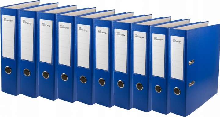 10 x SEGREGATOR BIUROWY A4 75mm SZEROKI OKUTY