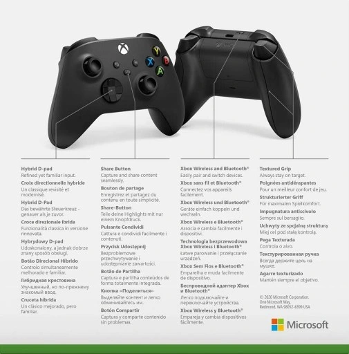 PAD KONTROLER XBOX SERIES S X PC CARBON BLACK