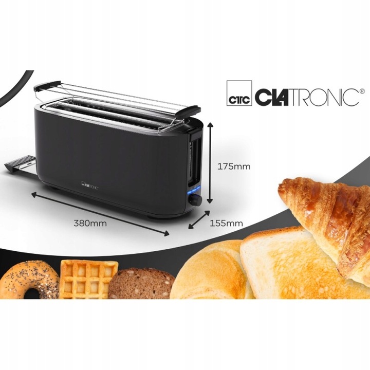 Toster Opiekacz do Kanapek Tostów Gofrów Grzanek Tosty Rozmrażanie